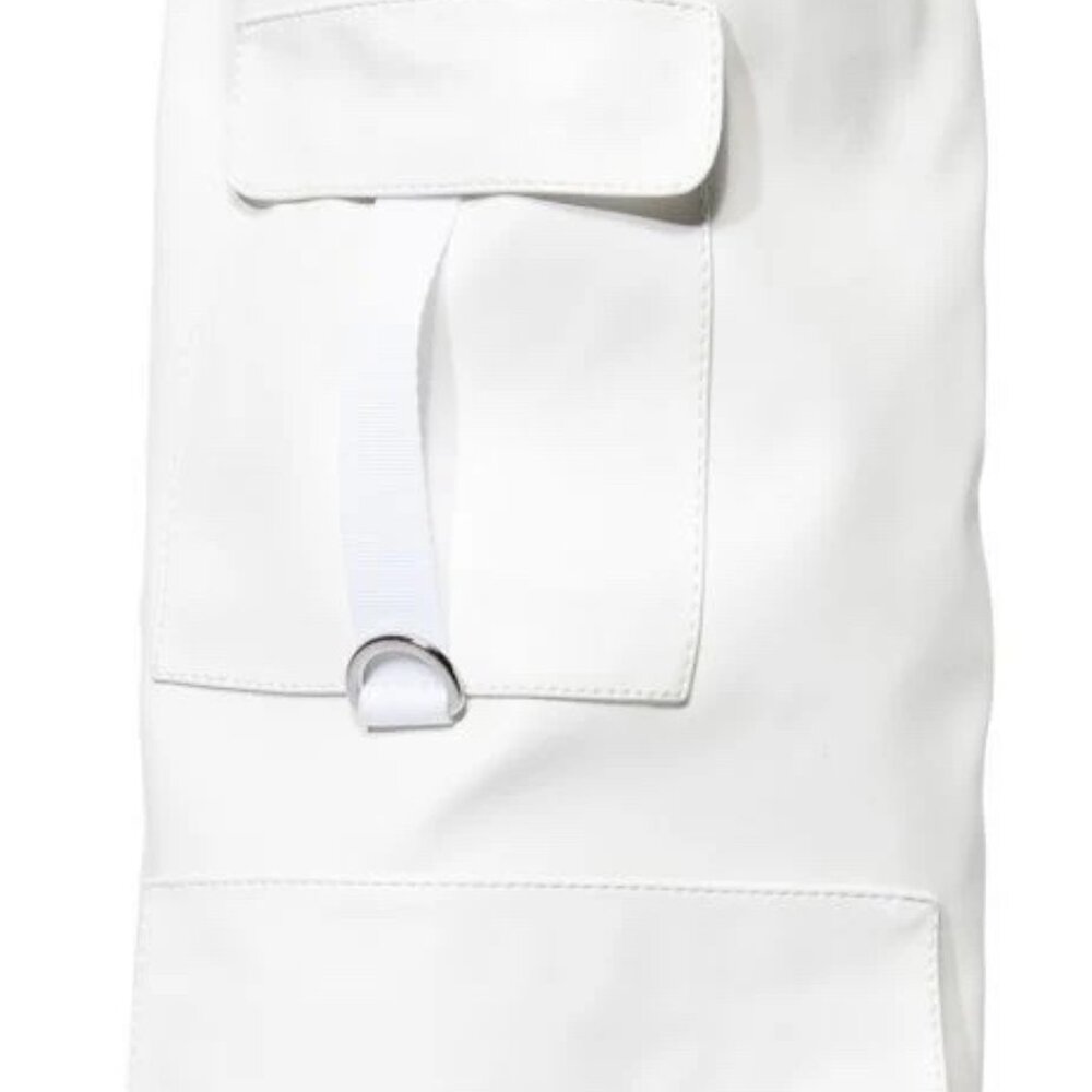 Callie Lives Alexia Azalea Wang White Fold-Over Wedge Heel Boot 8 8.5 - Picture 5 of 6